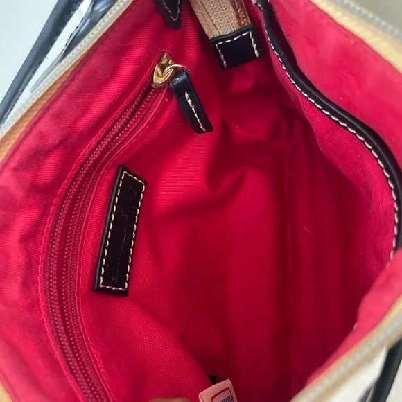 Dooney & Bourke Black and White Polka Dot Crossbody EUC - Picture 7 of 14